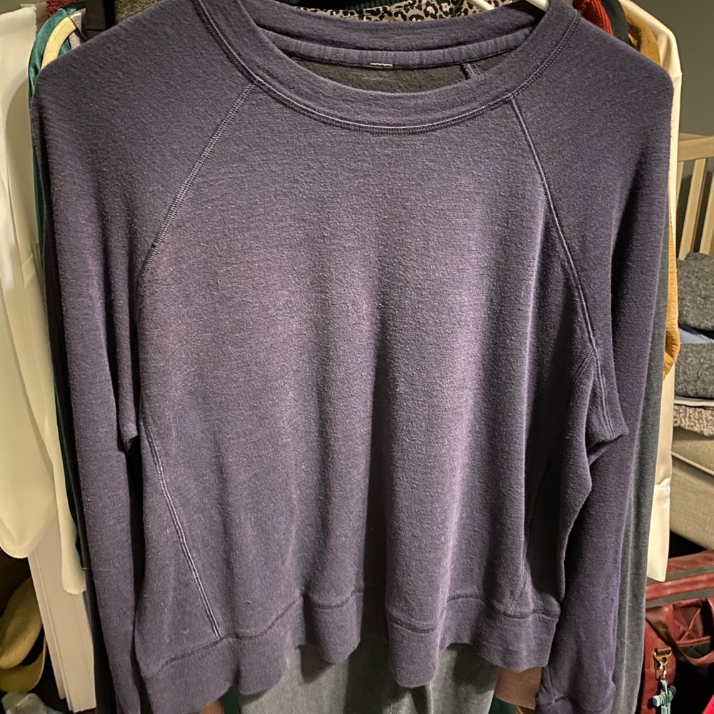 Navy lululemon crewneck Sweatshirt